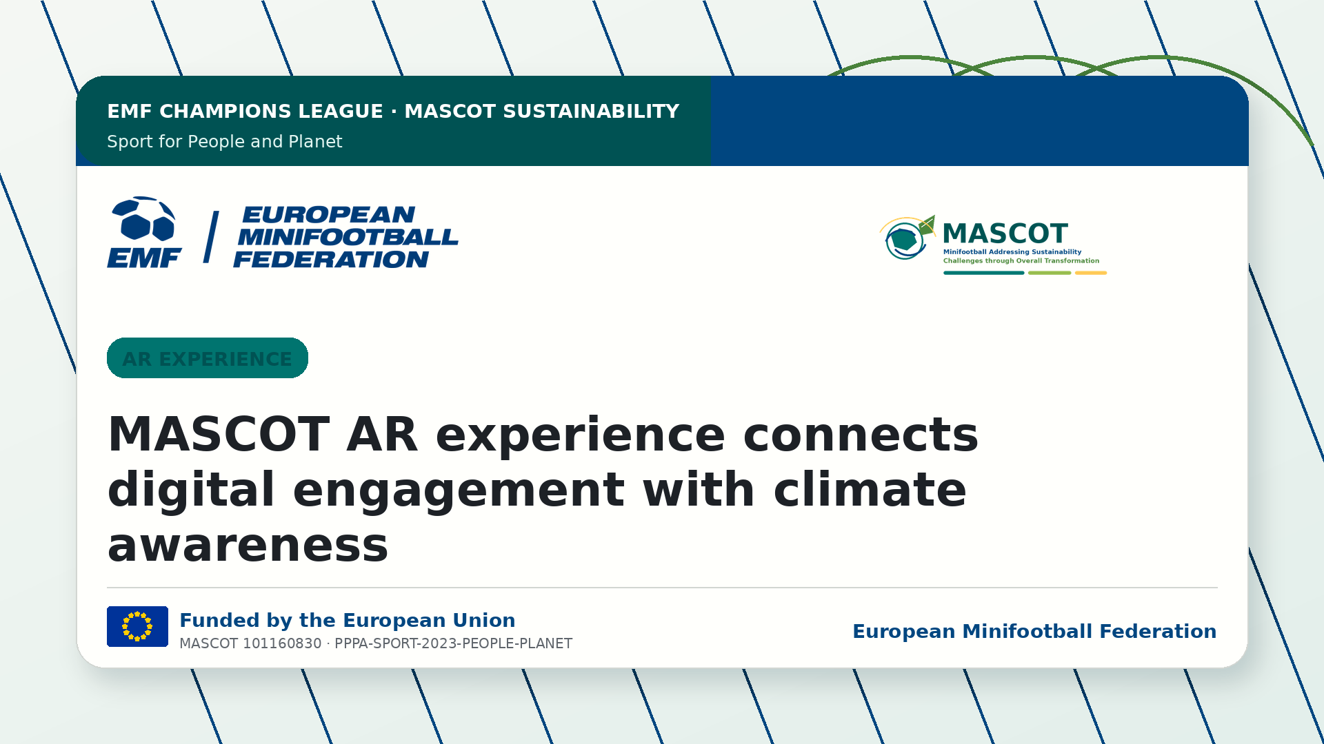 MASCOT AR experience connects digital engagement with climate awareness