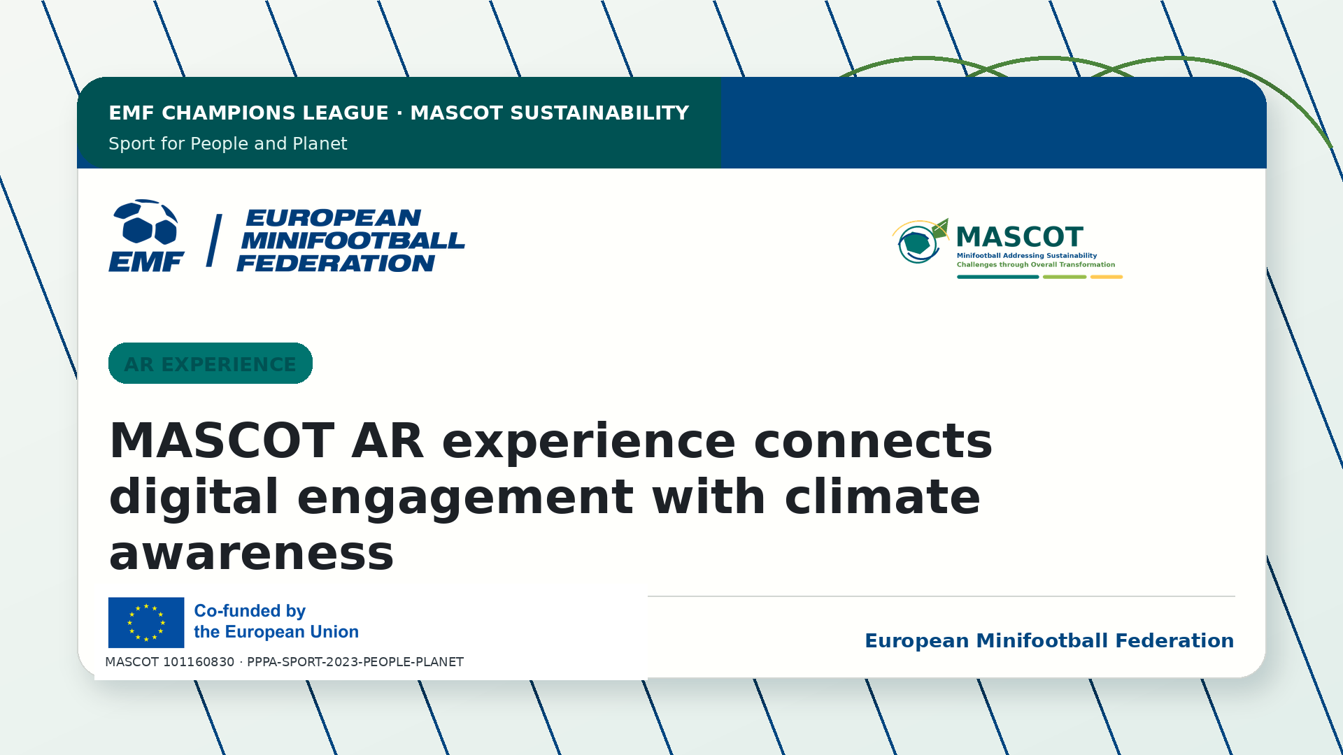 MASCOT AR experience connects digital engagement with climate awareness